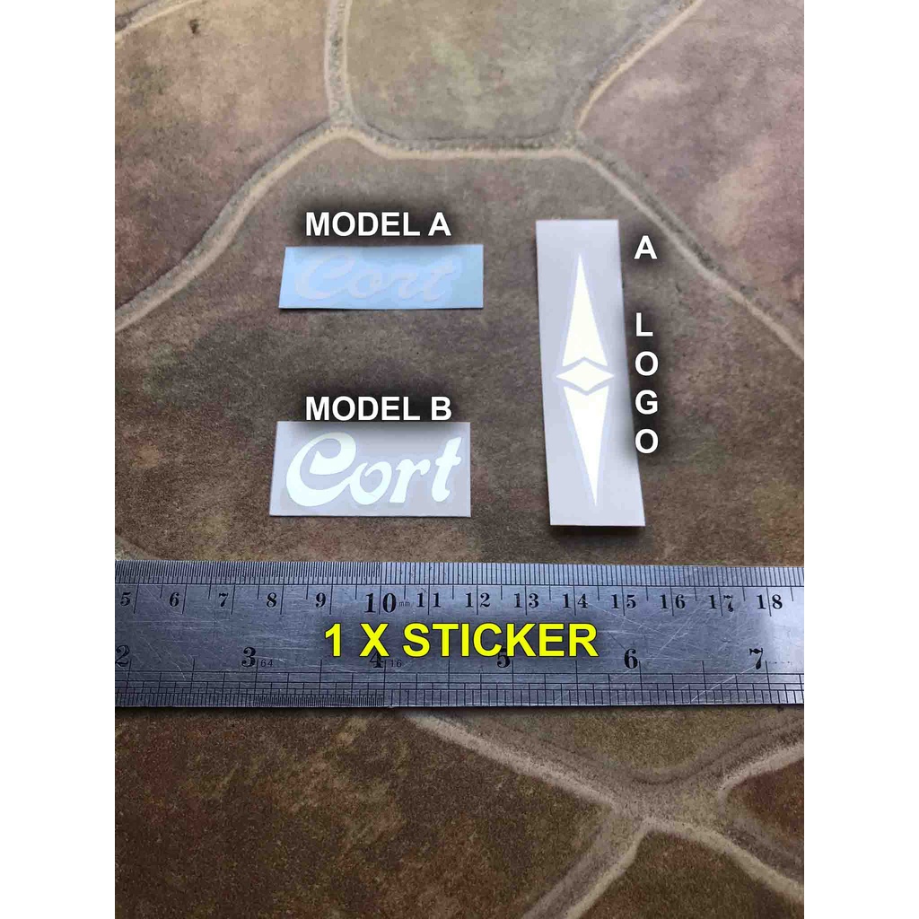 Jual Gitar Cort Headstock Logo Sticker Tempel Elektrik Akustik Folk ...