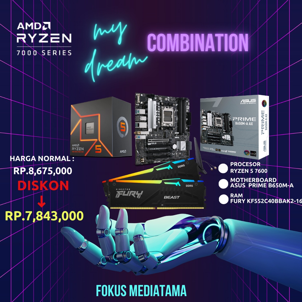 Jual Paket Hemat Pc Asus Prime Budget Combo Procesor Ram Motherboard