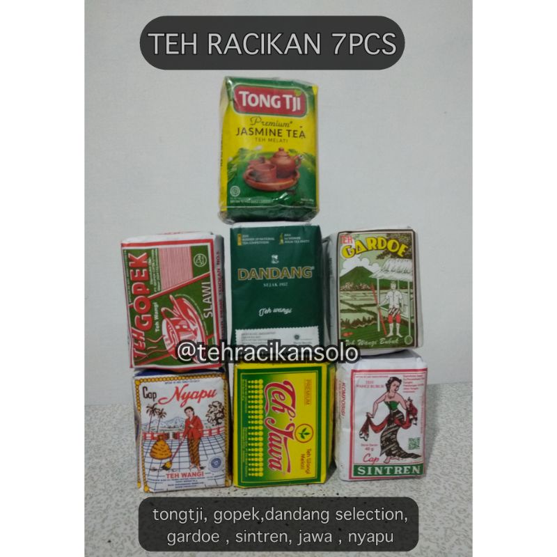 Jual TEH RACIKAN SOLO ISI 7PCS (TONGTJI, GOPEK,DANDANG SELECTION ...