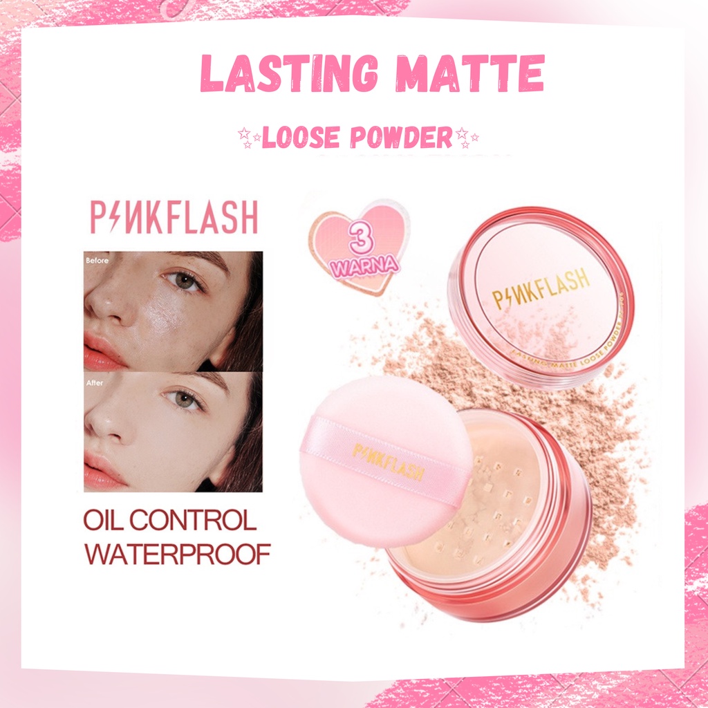 Jual Pinkflash Lasting Matte Loose Powder | Shopee Indonesia