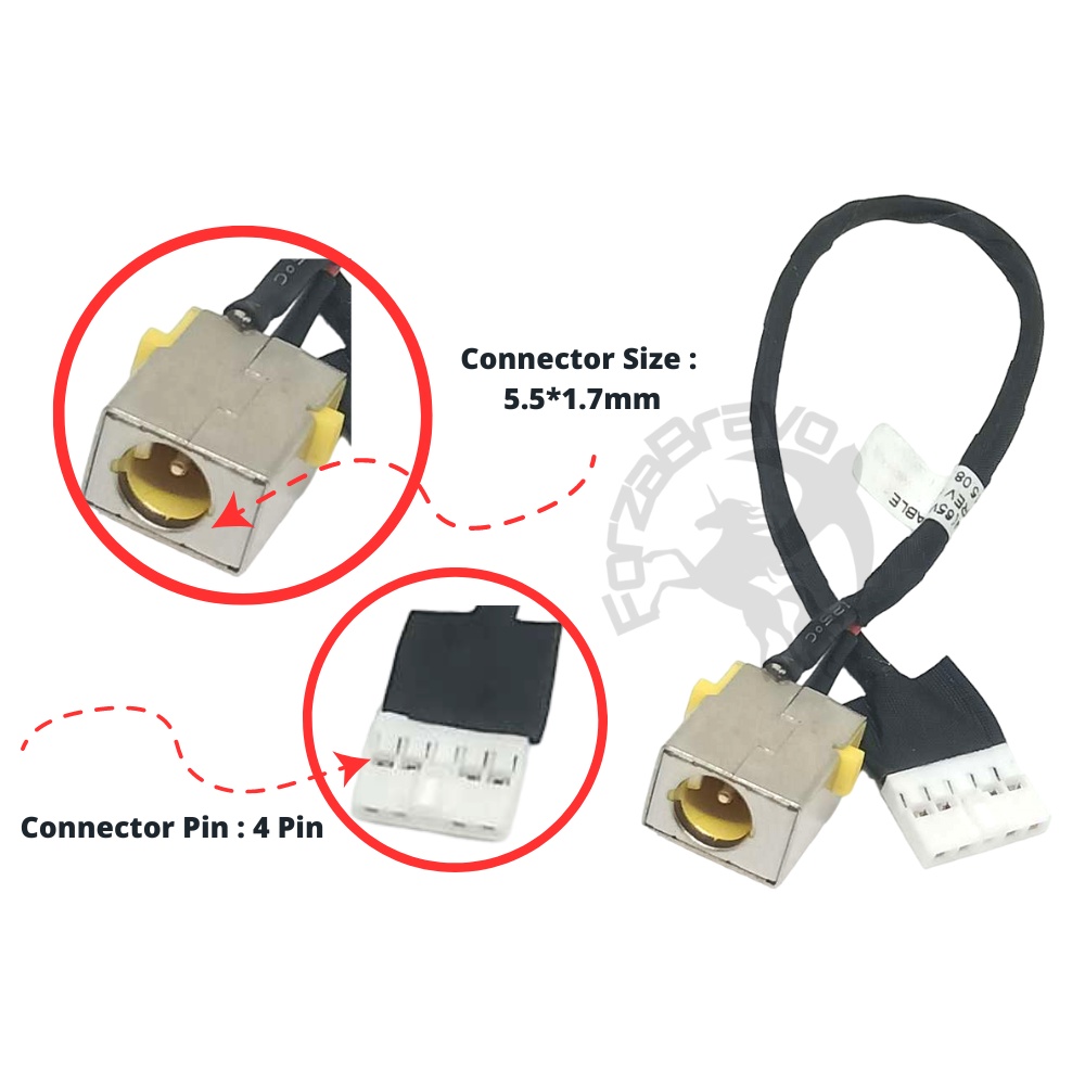 Jual DC POWER JACK SOCKET CABLE CONNECTOR ACER ASPIRE E15, ES1-512, ES1 ...