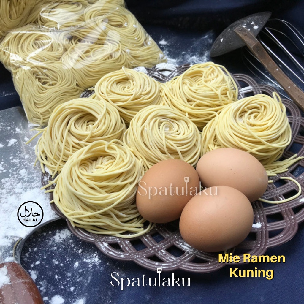 Jual MIE RAMEN KUNING / Japanese food / 1 kg isi 12 pc / Tanpa Pengawet ...