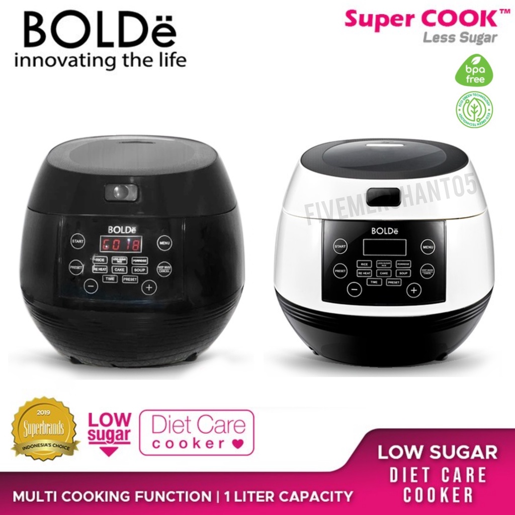 Jual Rice Cooker Bolde Super Cook Less Sugar 1 L Magic Com Bolde Low