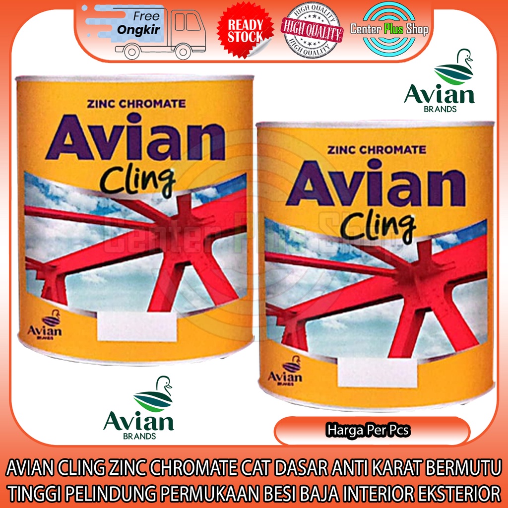 Jual AVIAN CLING ZINC CHROMATE CAT DASAR MENCEGAH ANTI KARAT CET PLAPIS