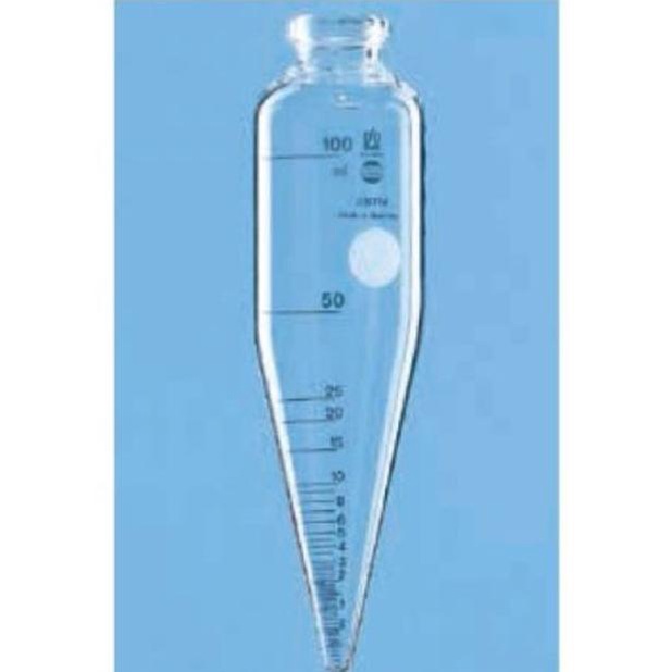 Flacon Tube Centrifuge En Verre 100 Ml – Embout 1.0, Pour Essais ASTM D96, D91, D893, D1796