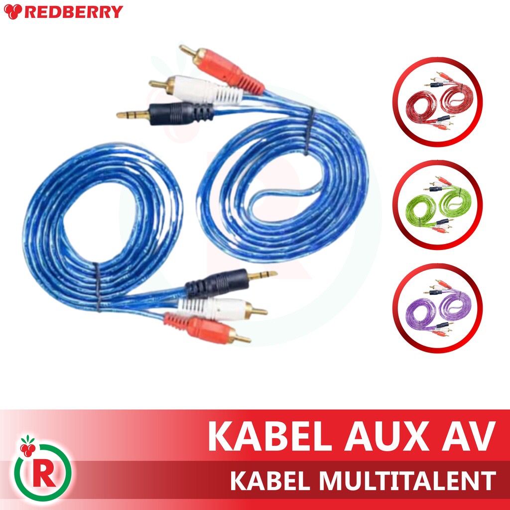 Jual Kabel Audio Jack Aux In Av Meter Shopee Indonesia