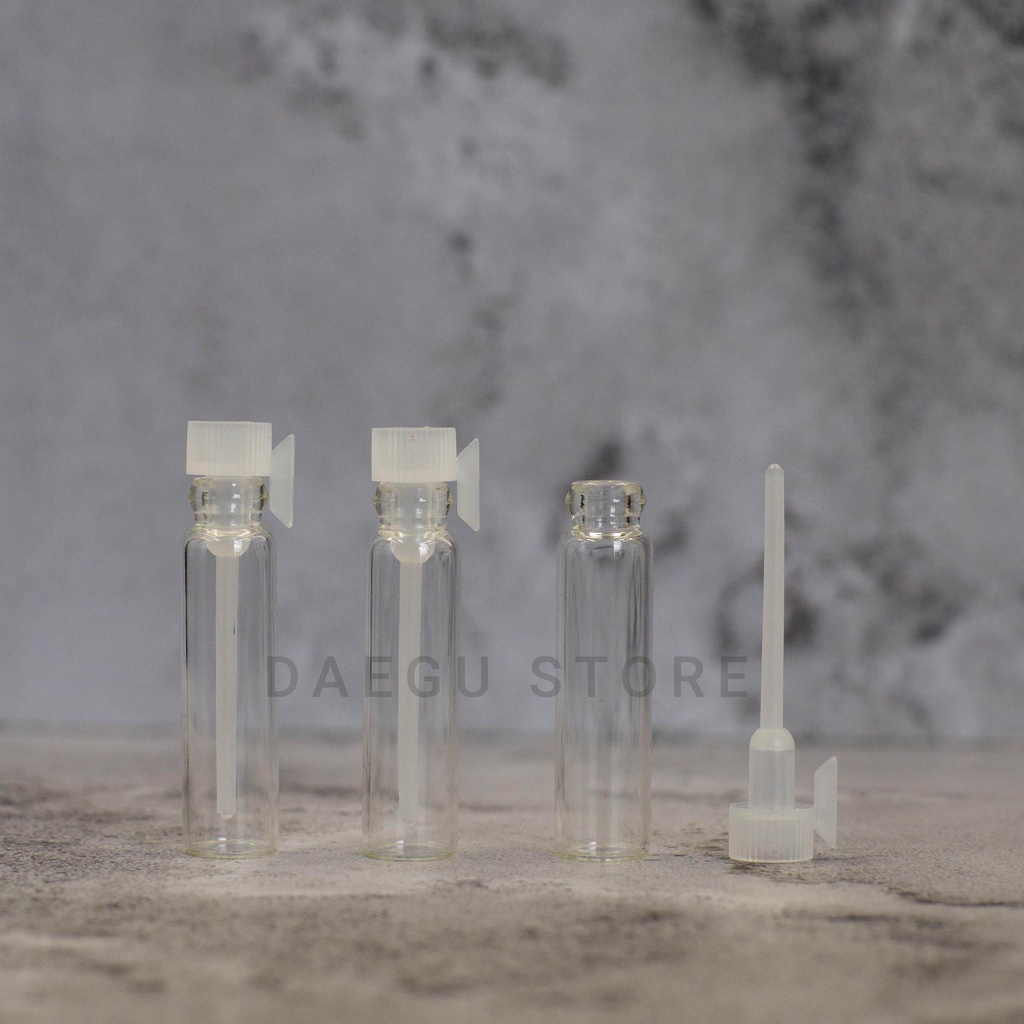 Jual Vial 1ml Botol Kaca Tester Sample Parfum Bening Model Stick Lidi ...
