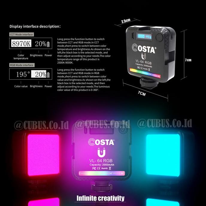 jual-costa-vl-64-rgb-led-video-light-magnetic-ambient-studio-video-foto