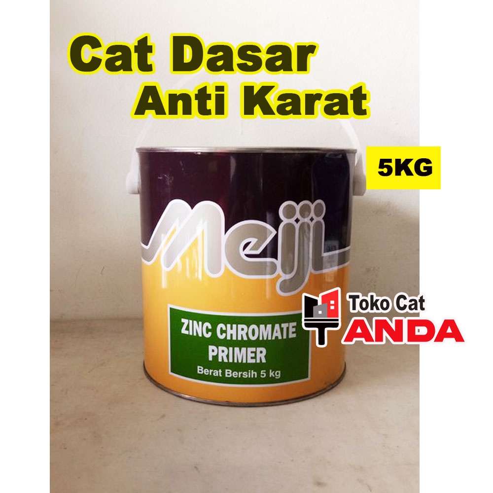 Jual Cat Dasar Anti Karat Meiji 5KG Zinc Chromate Besi Meni Besi