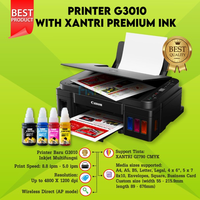 Jual Printer Canon Pixma G3010 G3010 G 3010 Print Scan Copy Wireless Original Shopee Indonesia 0194