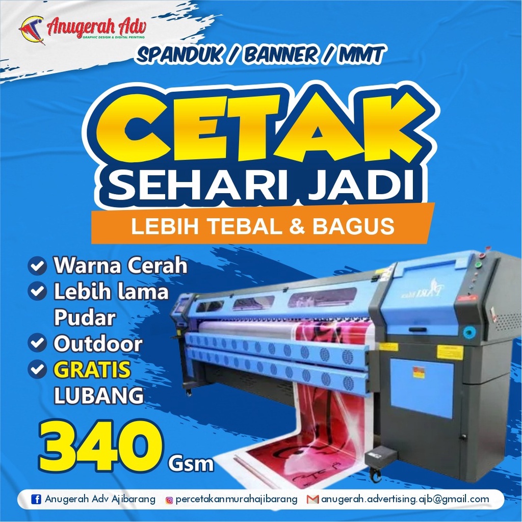 Jual TEBAL 340gr / Cetak Spanduk / Cetak Banner Spanduk / Cetak Print ...