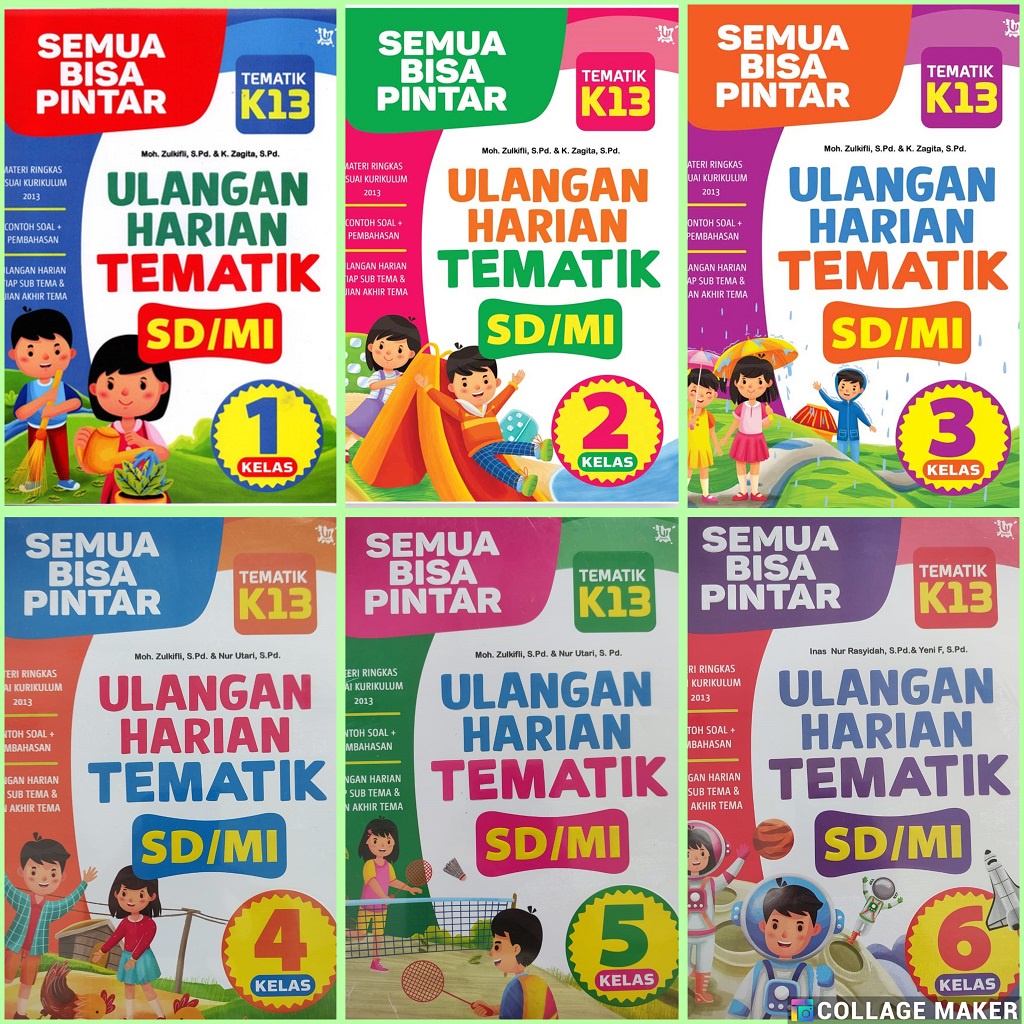 Jual Semua Bisa Pintar Ulangan Harian Tematik Sd Kelas 1 2 3 4 5 6 Kurikulum 2013