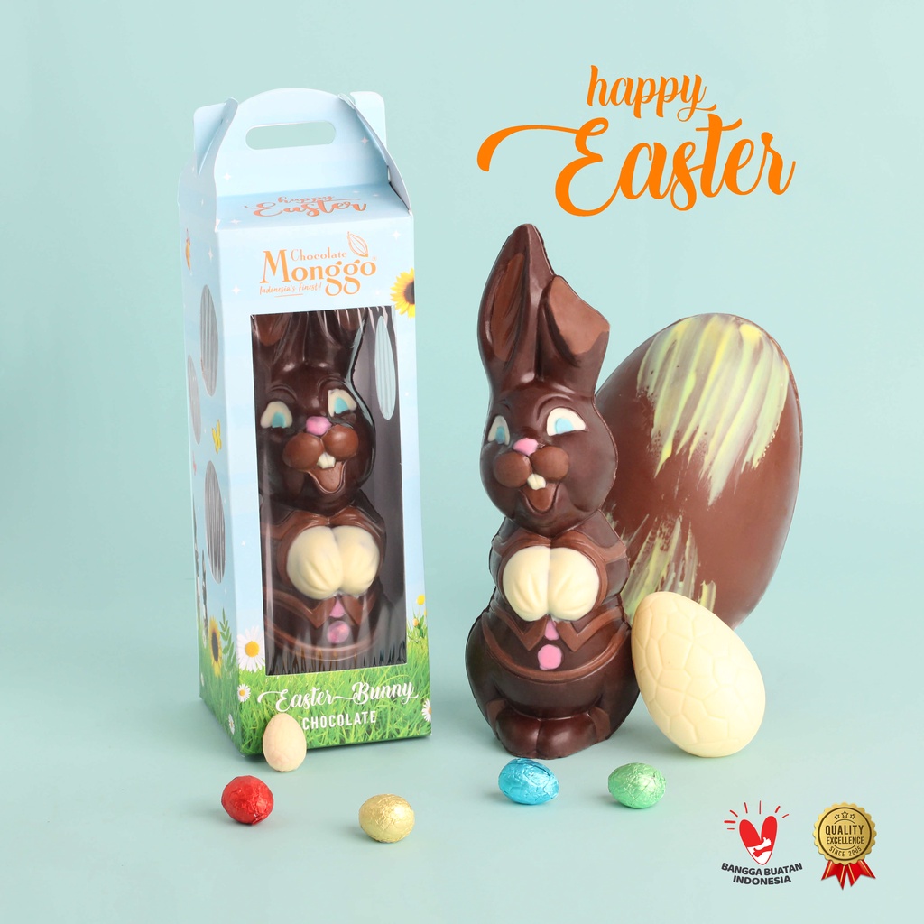 Jual Chocolate Monggo | Giant Easter Rabbit 310Gr | Cokelat Kelinci ...