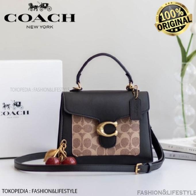 Jual (100 ORIGINAL) COACH Tabby Top Handle 20 In Signature Canvas