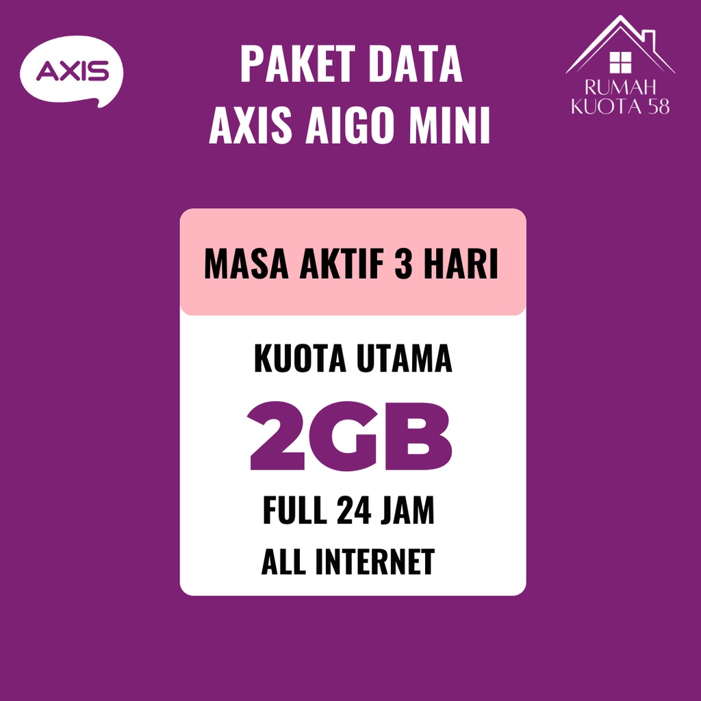Jual PAKET KUOTA ISI ULANG DAN KODE VOUCHER AXIS DATA BRONET AIGO MURAH ...