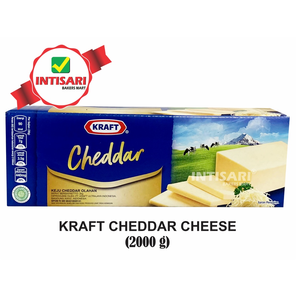 Jual KRAFT CHEDDAR CHEESE 2000 G | Shopee Indonesia