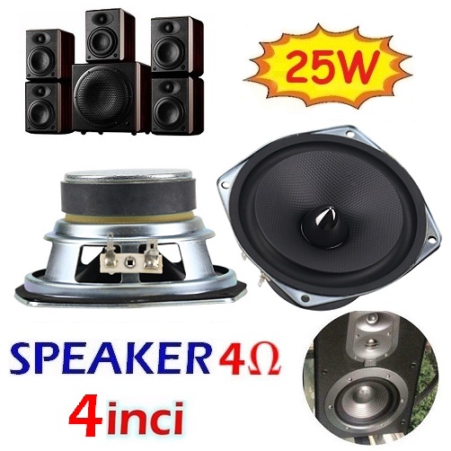 4 ohm best sale 25 watt speaker