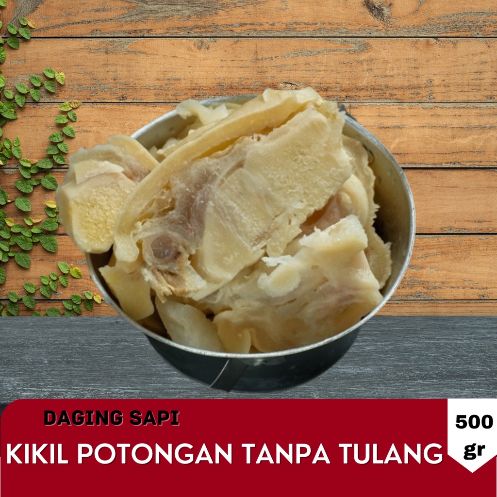 Jual Kikil Kaki Sapi Tunjang Potongan Tanpa Tulang 80 95gram Pcs