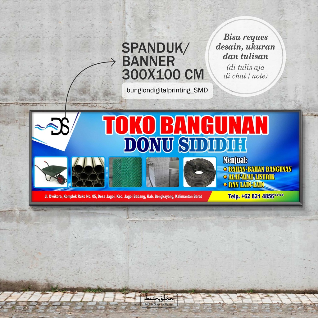 Jual Spanduk, Banner Toko Bahan Bangunan | Shopee Indonesia