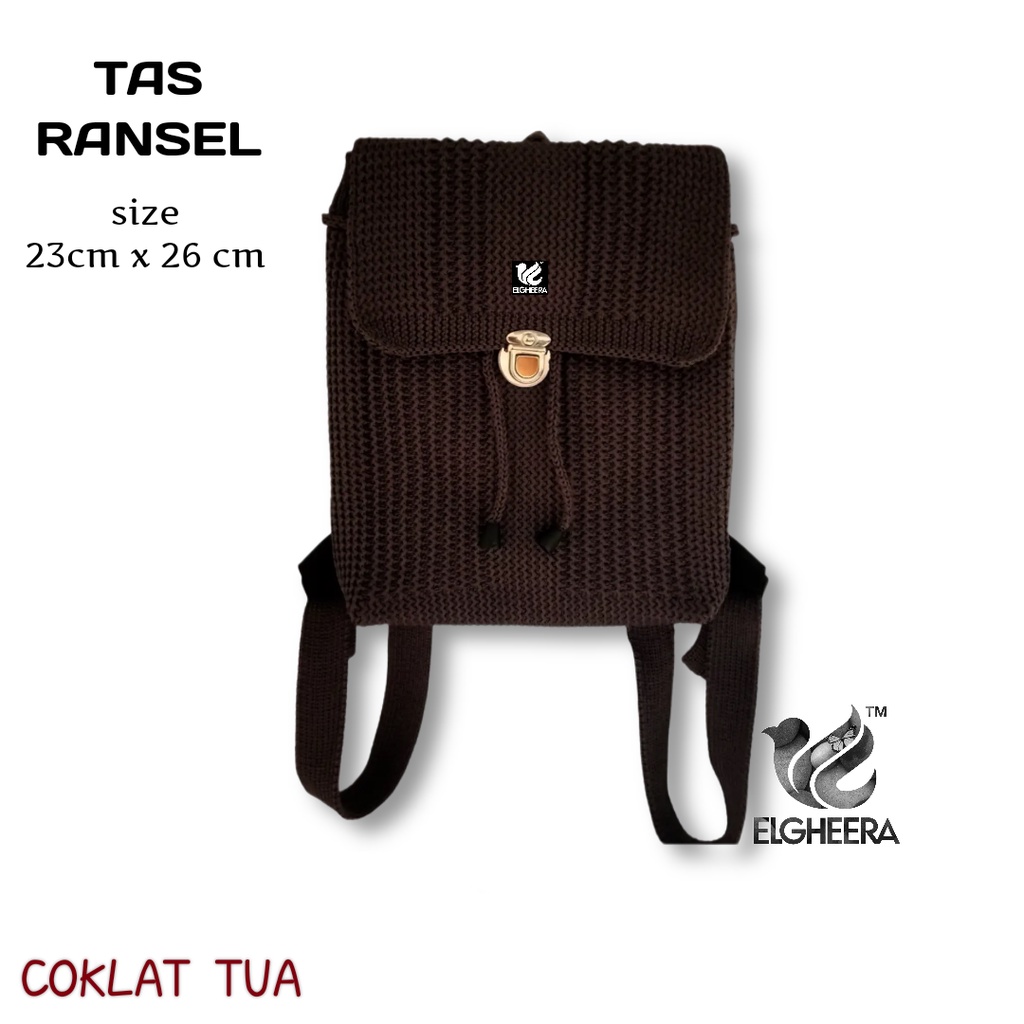 Jual Tas Ransel Rajut MILLENIAL 2023 23cm x 26cm | Shopee Indonesia