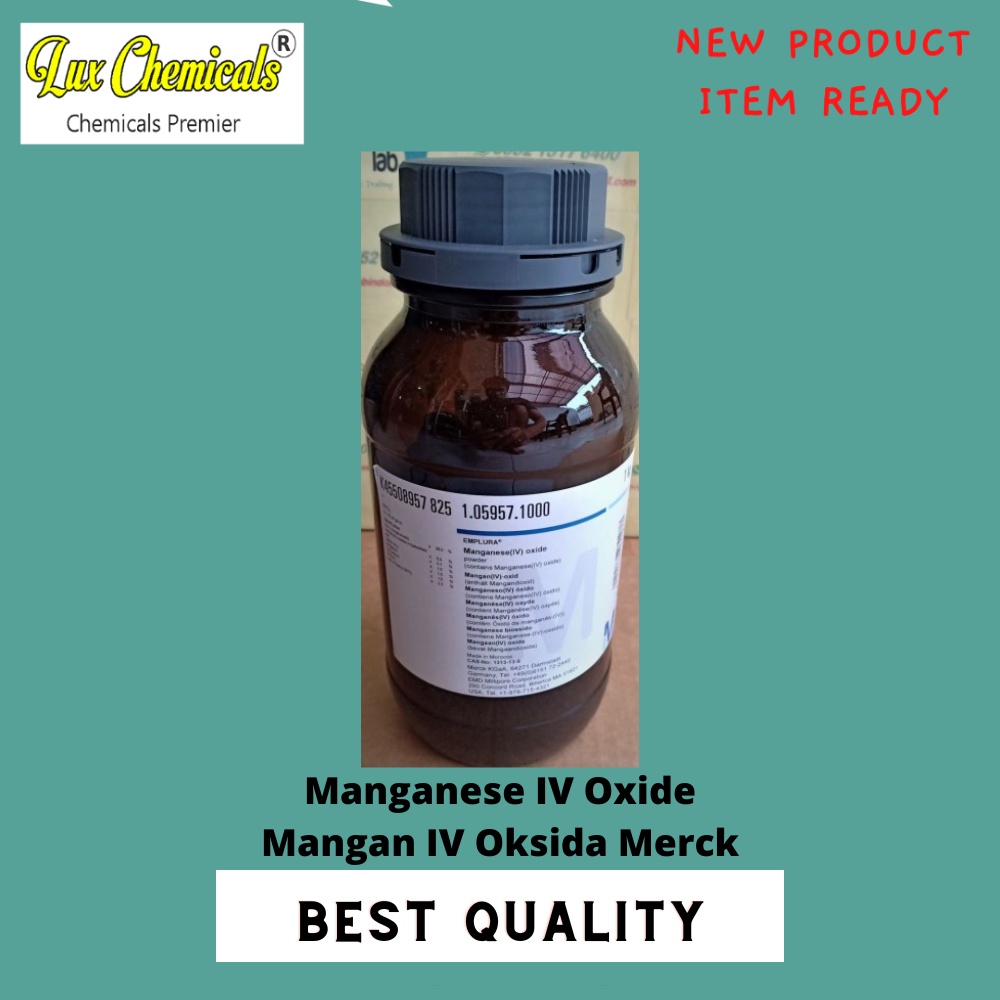 Jual ( MERCK ) Manganese IV Oxide / Mangan IV Oksida Pro Analisa 50 dan
