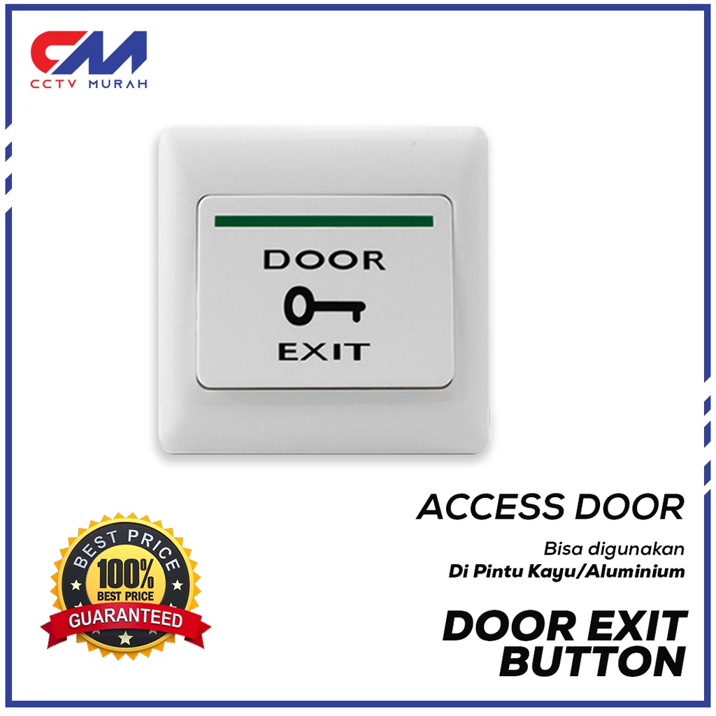 Jual EXIT BUTTON PLASTIK || Type PB-EX005 || Plastic || Access Control ...
