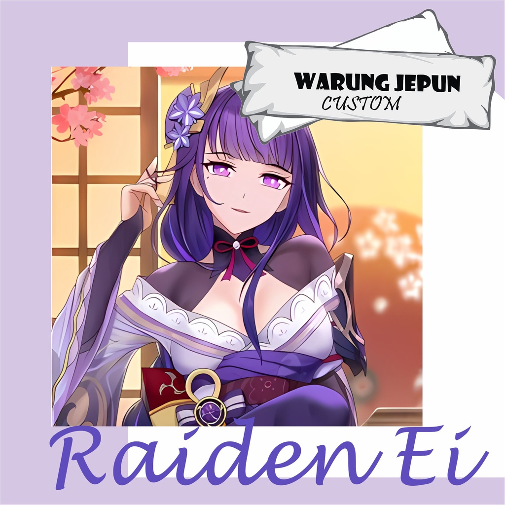 Jual Dakimakura Raiden Shogun Genshin Impact (Part2) | Shopee Indonesia