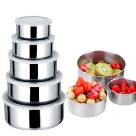 Jual Rantang tempat wadah makan makanan susun stainless 5 in 1 Fresh ...