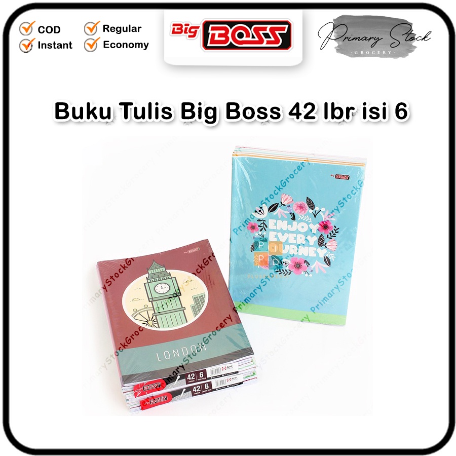 Jual Buku Tulis Big Boss Bos Pack Lembar Boxy Pak Isi Pcs X