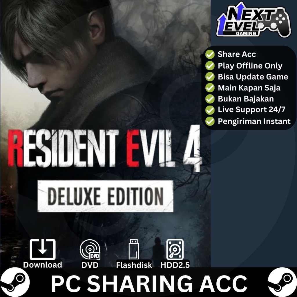 Jual RESIDENT EVIL 4 REMAKE RE4 DELUXE EDITION PC GAME ORIGINAL [ SHR ...