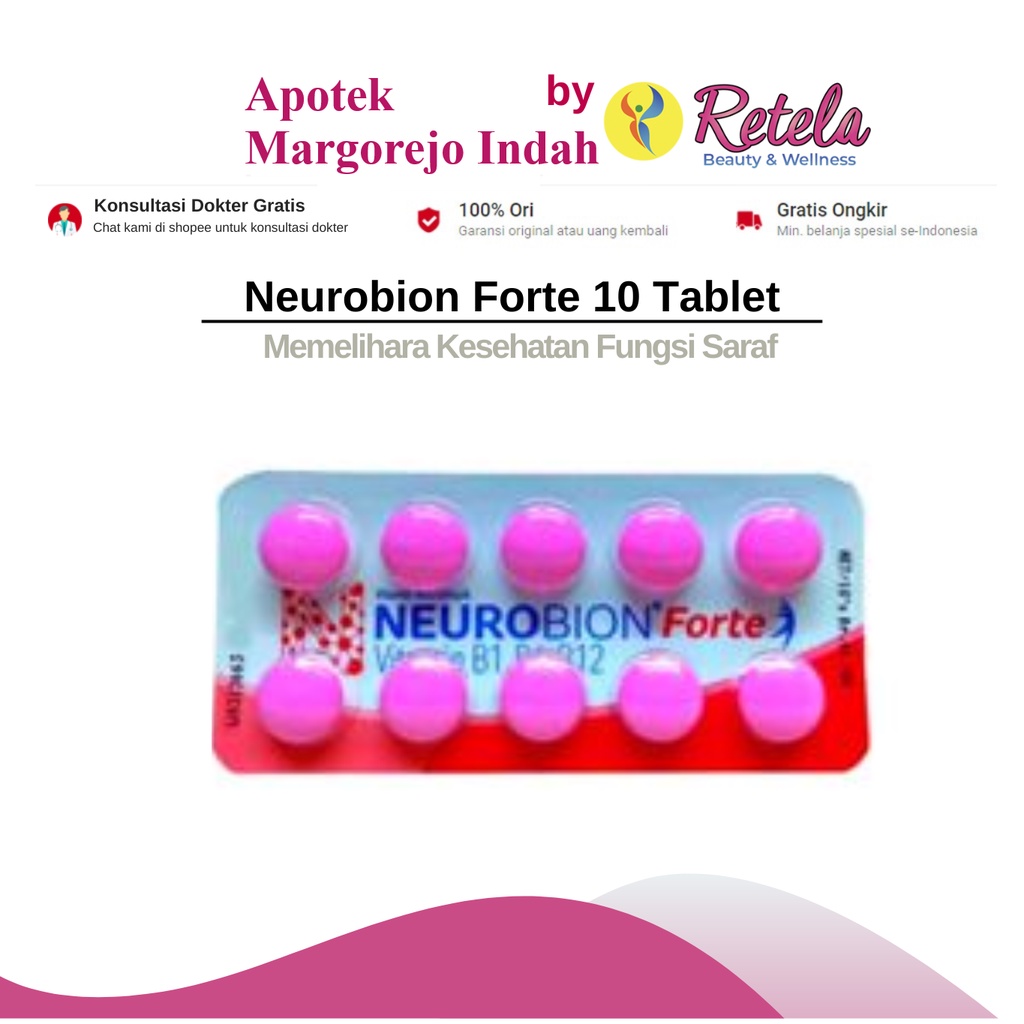 Jual Neurobion Forte 10 Tablet | Shopee Indonesia