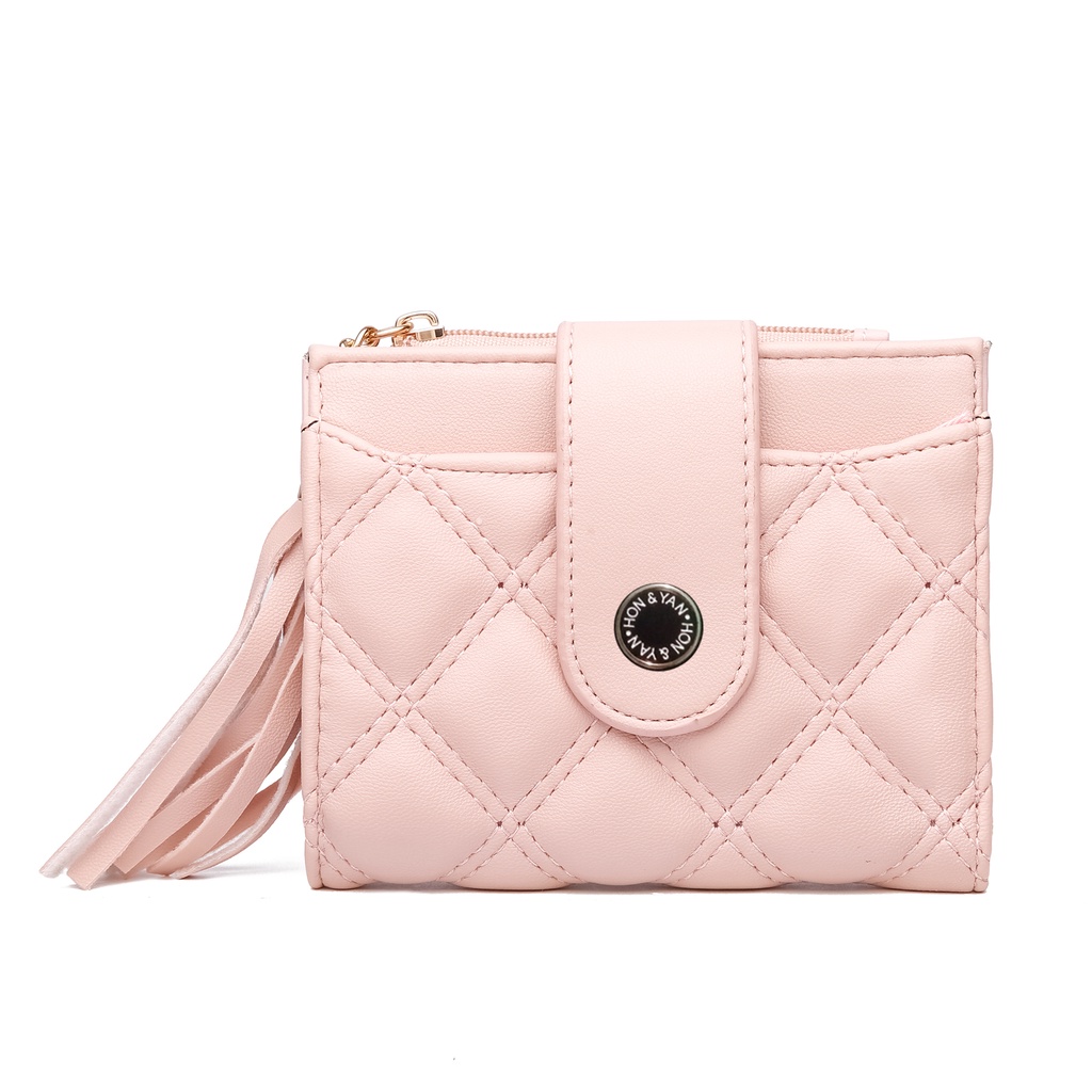 Jual HONYAN Dompet Wanita Lipat Import Wallet Wanita Card Holder Cewek Oriana Short Wallet