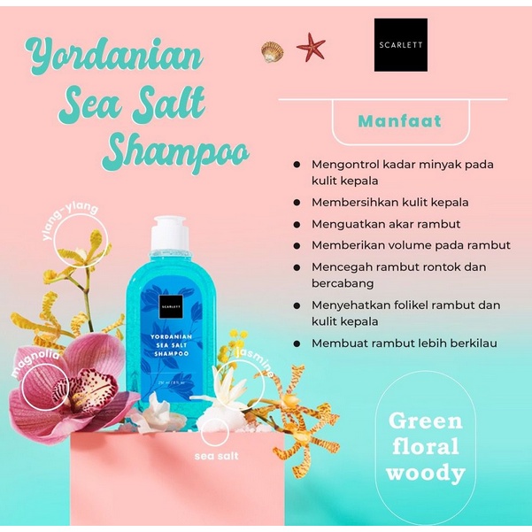Jual SCARLETT Sea Salt Shampoo Sea Salt Conditioner 250 ML (KEMASAN