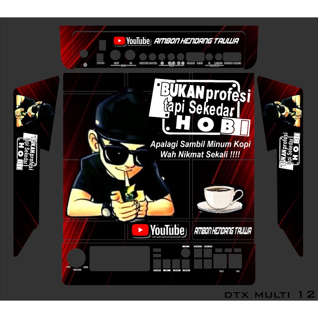 Jual STIKER DECAL GARSKIN DTX MULTI 12 PAD ELEKTRIK DRUM KITS | Shopee ...