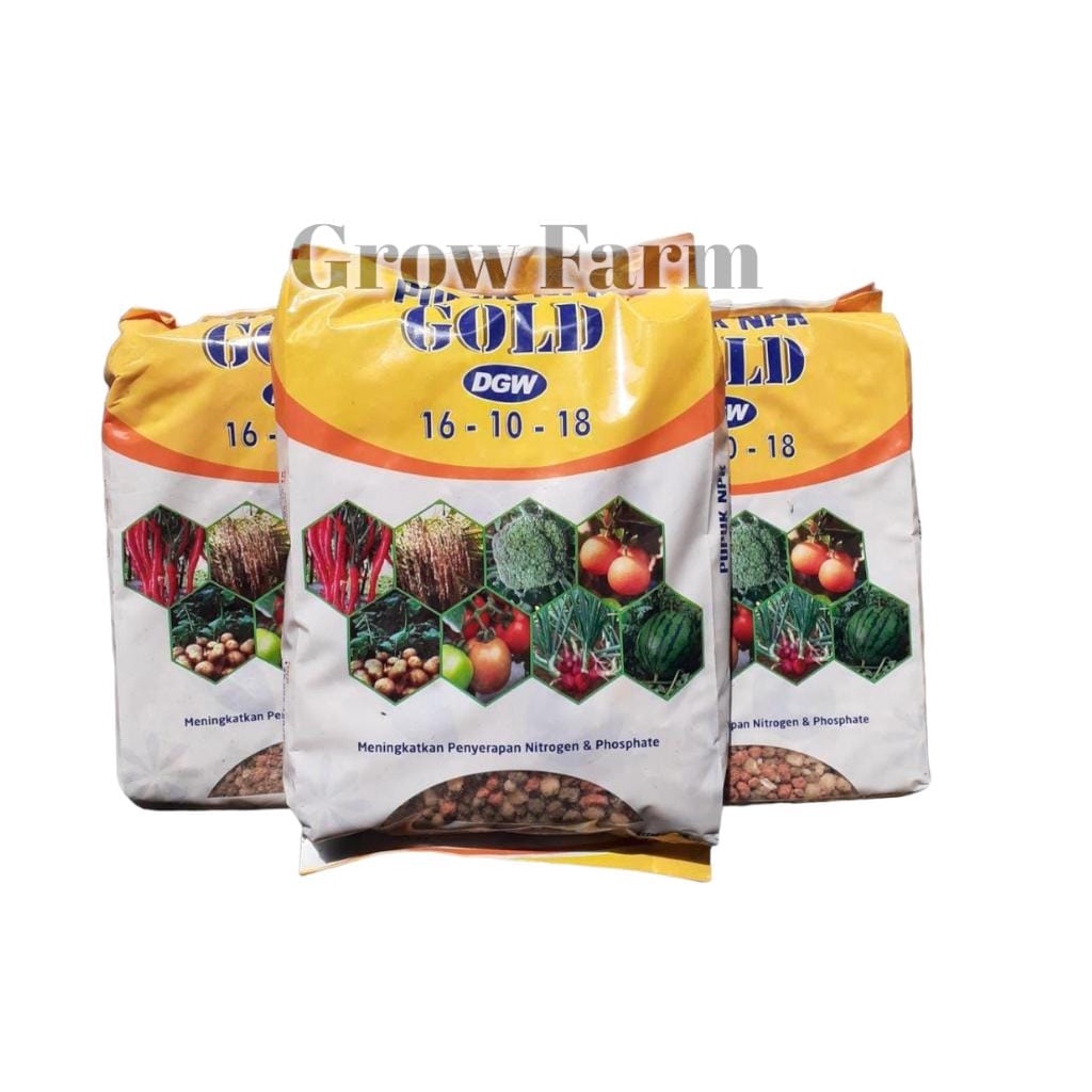 Jual DGW NPK Gold 16 10 18 1 Kg PUPUK DAUN DAN BUAH Kemasan Pabrik ...