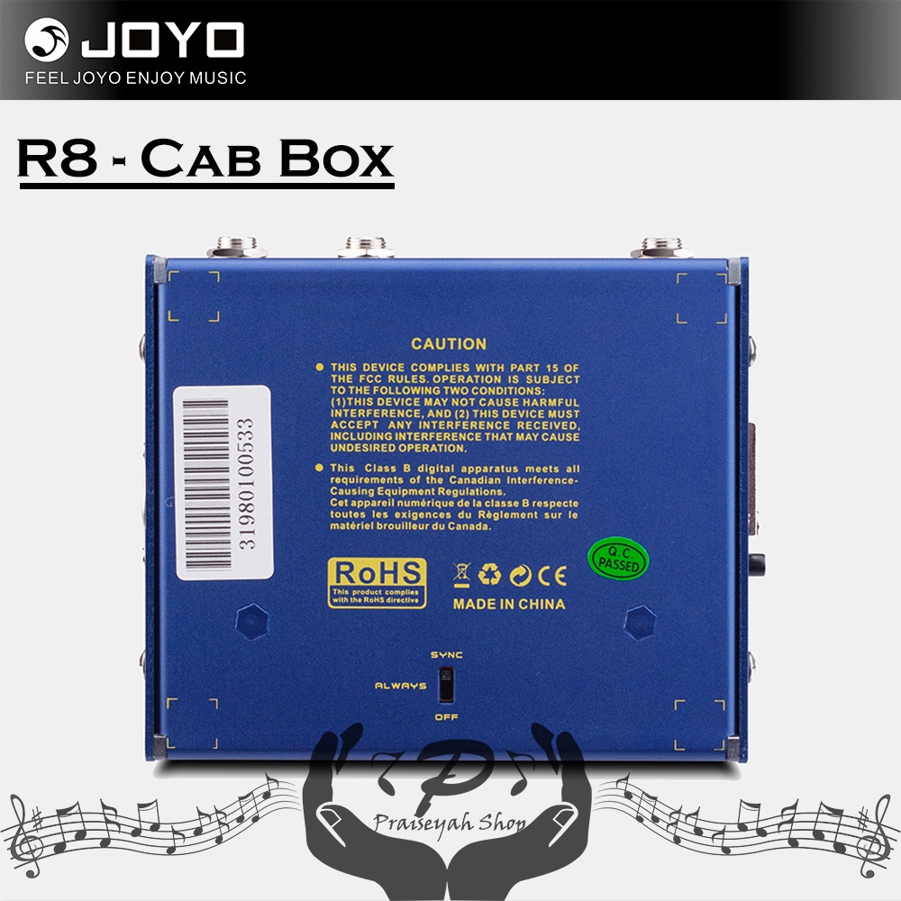Jual Joyo R08 Cab Box Pedal Efek Gitar Cabinet Simulator Original R-08 ...