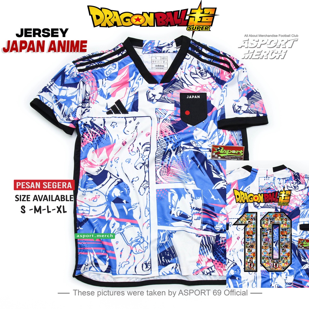 Jual JERSEY BOLA JEPANG DRAGONBALL 2022 2023 JERSEY JAPAN ANIME DRAGON