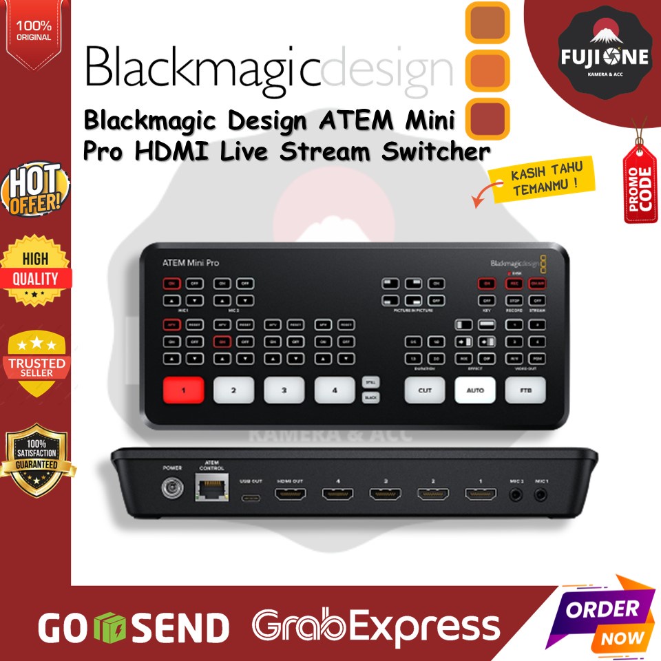 Jual Blackmagic Design Atem Mini Pro Hdmi Live Stream Switcher Shopee