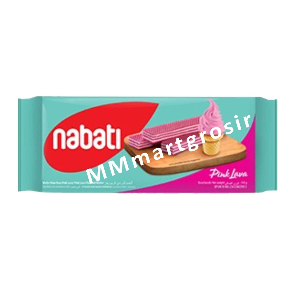 Jual Nabat Wafer / Wafer Cream Lapis / Wafer Rasa Pink Larva / 100gr ...
