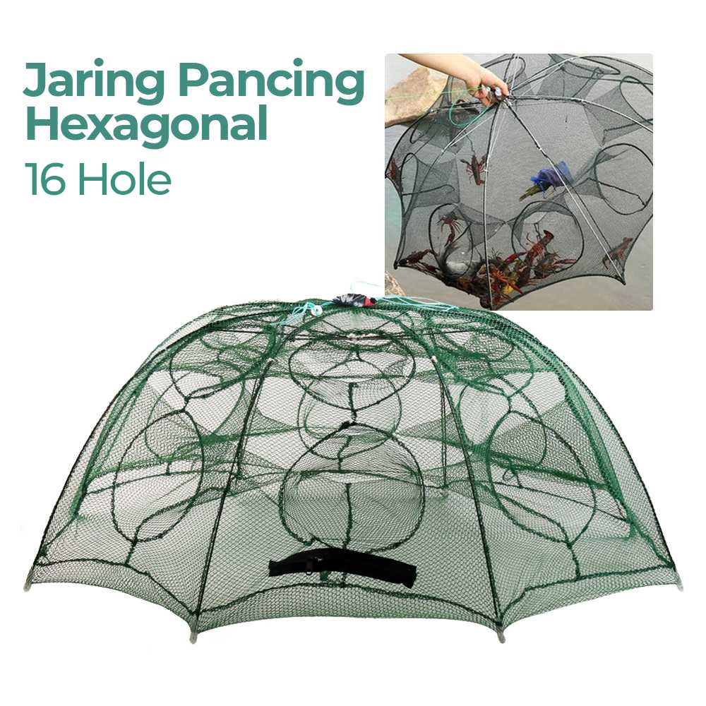 Jaring Pancing Ikan Hexagonal 6 Hole Fishing Net Trap Cage - H14572 - No  Color 