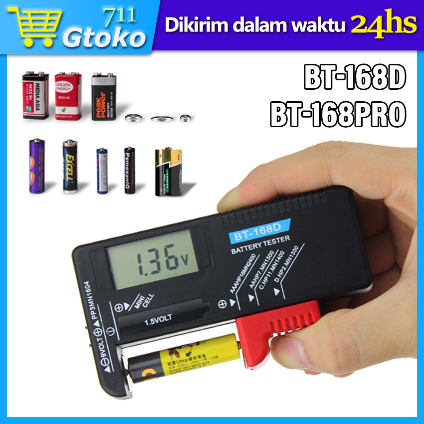 BT-168 PRO Digital Battery Capacity Tester - AA/AAA/Button Cell Analyzer