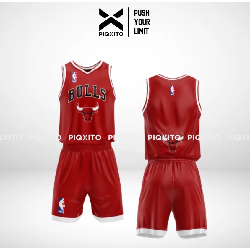 Jual jersey basket chicago merah printing free nama dan nomor punggung ...