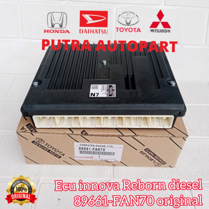Jual Ecu computer innova Reborn diesel 89661-FAN70 original toyota ...
