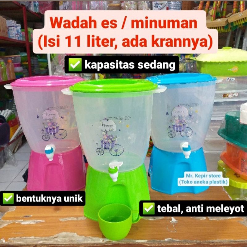 Jual Dispenser Air Minum Sedang Liter Wadah Minuman Kran Toples