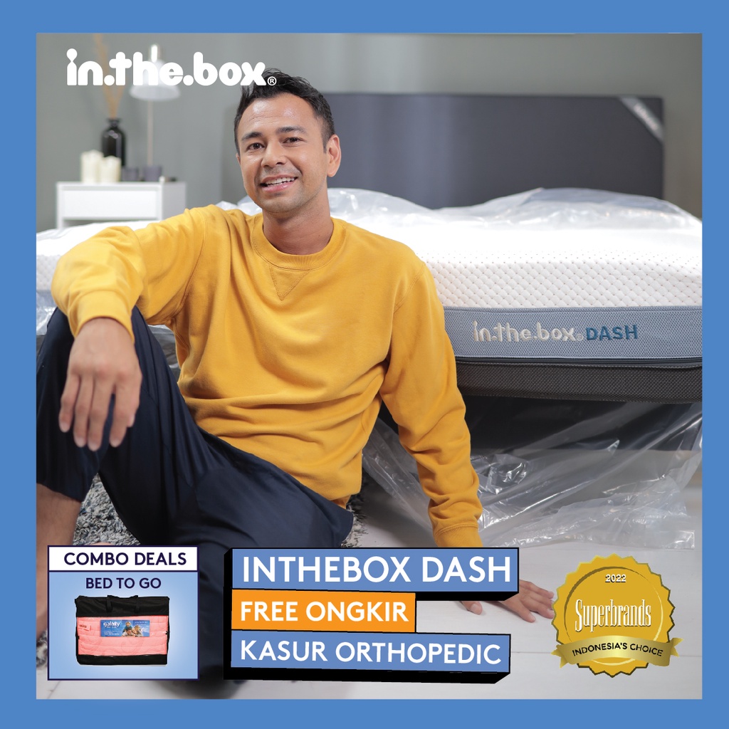 Jual [PROMO] Kasur INTHEBOX Dash Pocket Spring GRATIS Kasur Bed To Go