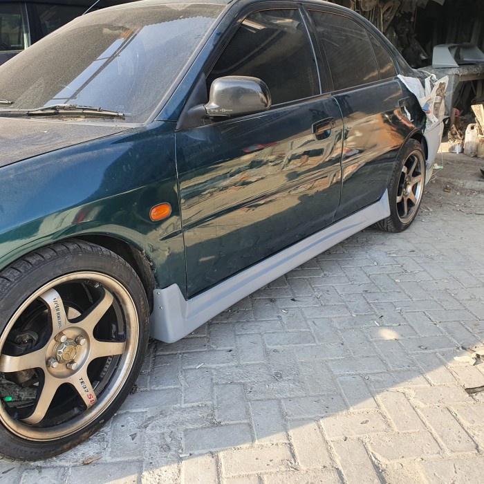 Jual bodykit lancer evo 4 GSR add on samping side skirt Shopee Indonesia