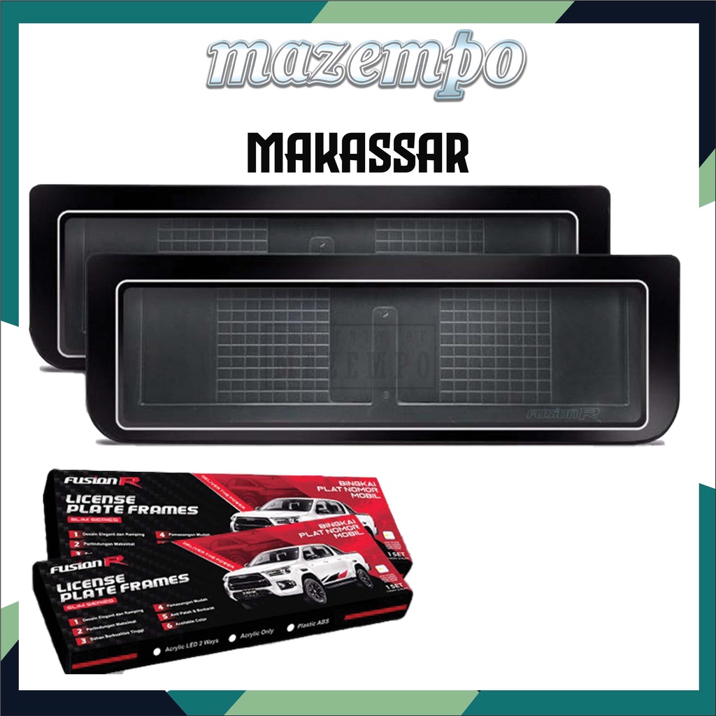 Jual FUSION R dudukan plat mobil AKRILIK tempat plat no mobil AKRILIK ...