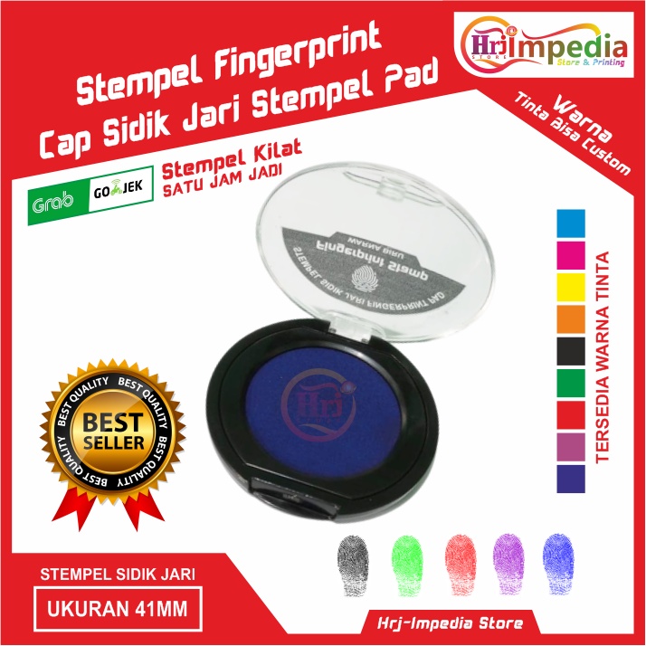 Jual Stempel sidik jari fingerprint stamp pad Cap Stempel Sidik Jari
