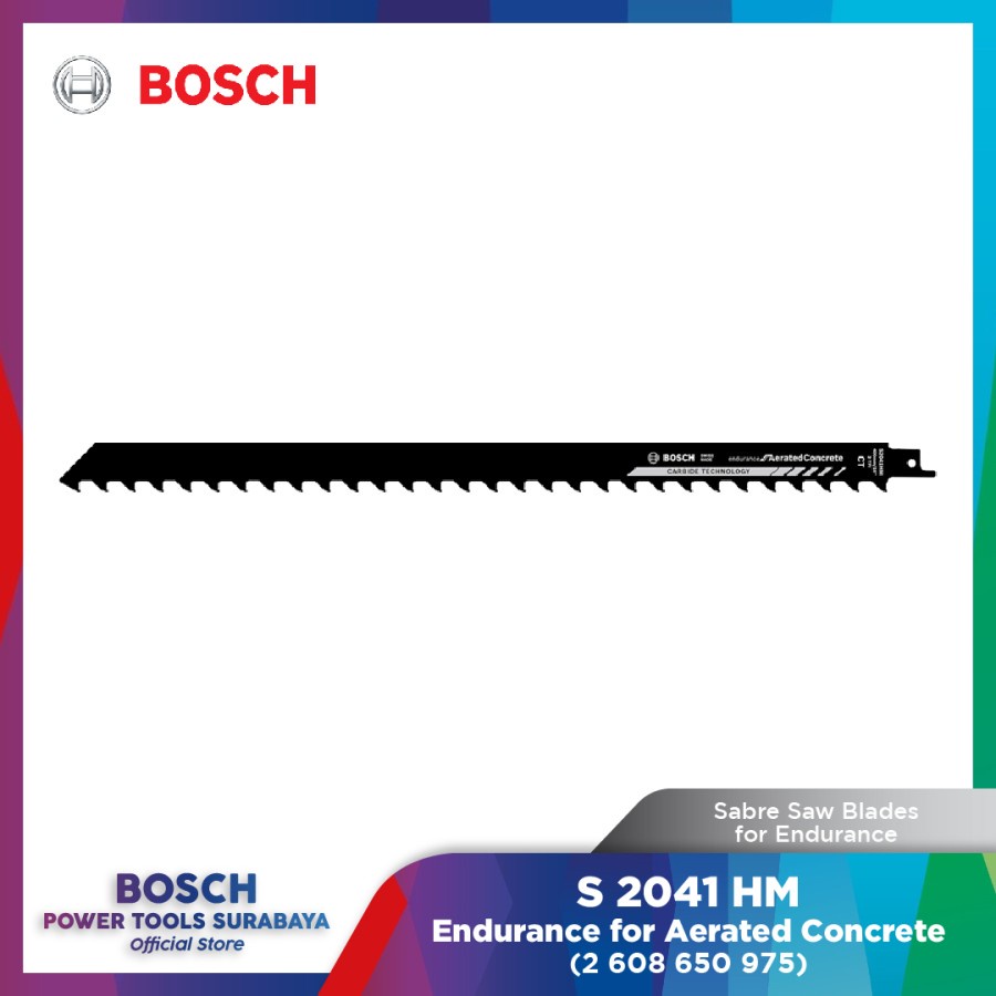 Bosch Saber Saw Blade S 1155 CHM - Carbide Tipped Jigsaw Blade For Tough Cutting