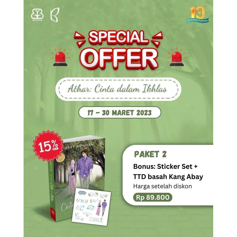 Jual Pre Order Athar Cinta Dalam Ikhlas Karya Abay Adhitya Shopee Indonesia